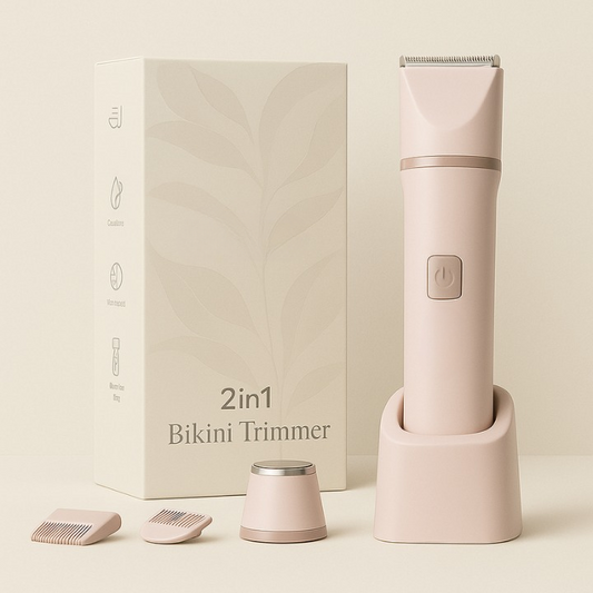 Electric Razors for Women 2In1 Bikini Trimmer Facial Mustache Shavers for Ladies Body Underarms Legs Portable Painless Epilator